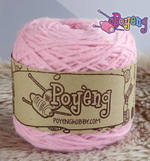 Benang Soft Akrilik Poyeng Polos SA PK1 (light pink)